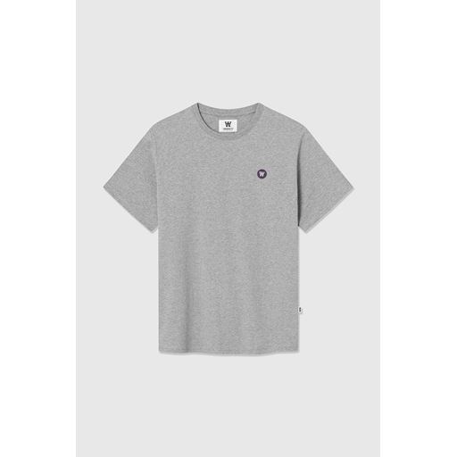 Wood Wood Ace Bikers T-shirt, Grey Melange, S