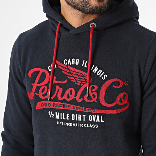 Sweat Capuche M-3020-SWH353 Bleu Marine