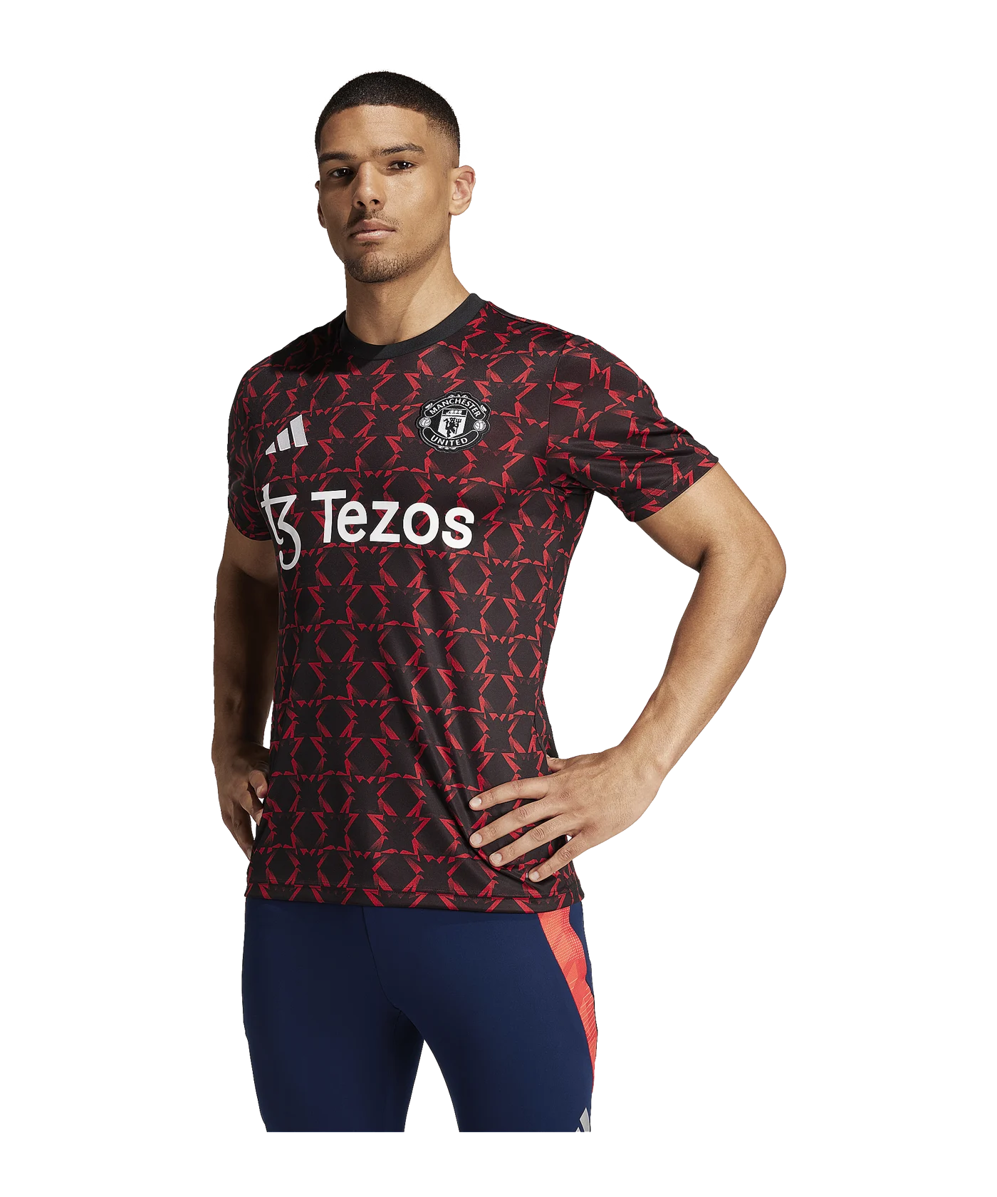 adidas Manchester United Prematch Shirt 2024/2025 Schwarz