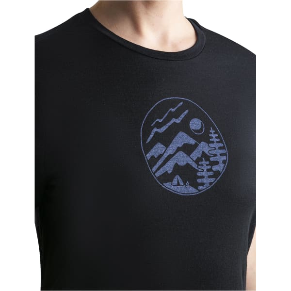 T-shirt randonnée ICEBREAKER W MERINO 150 TECH LITE III SS TEE CAMPING BLACK