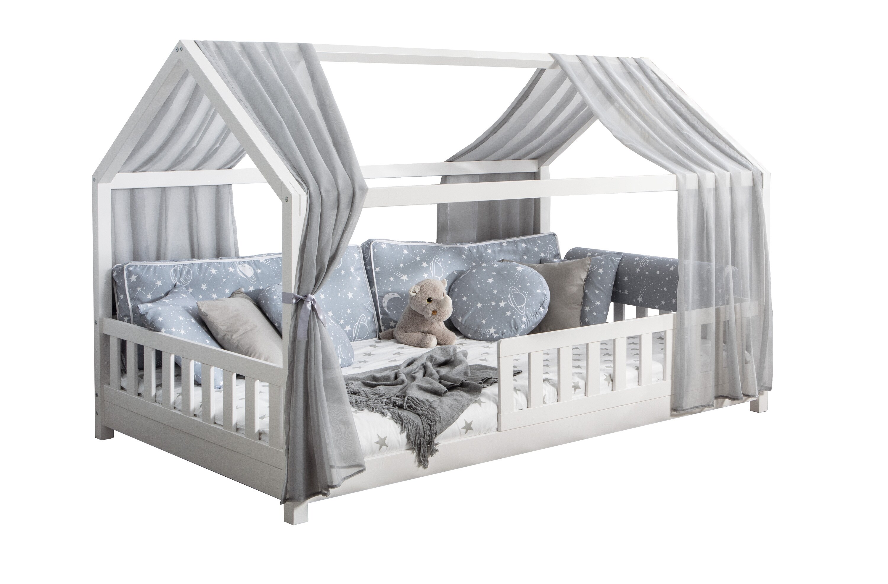 TiCAA Tüll-Set für Hausbett 