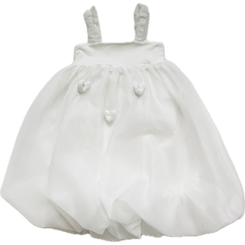 Køb Dolly by Le Petit Tom White Dolly World Heart Balloon Organza Kjole