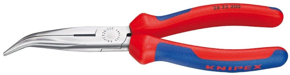 SPISSTANG KNIPEX MED SIDEAVBITER RØD/BLÅ 200MM