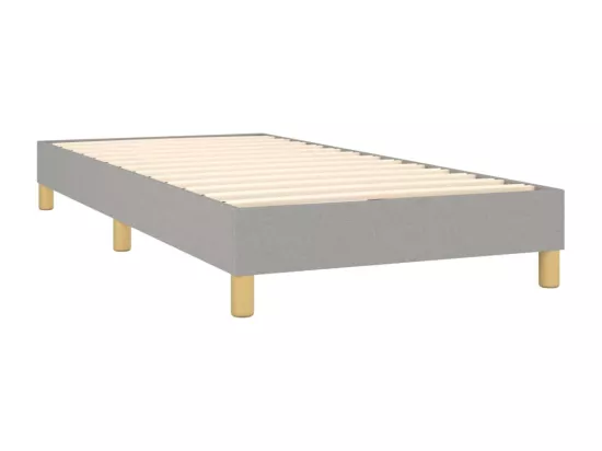 Sommier à lattes de lit Gris clair 80x200 cm Tissu