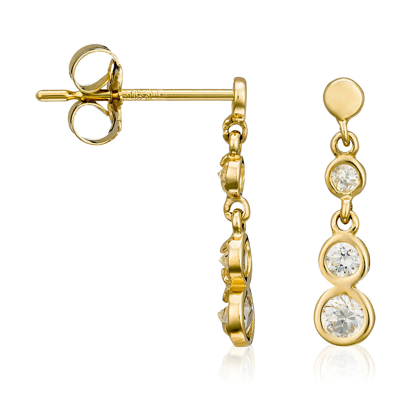 Instant d'Or Boucles d'Oreilles Sagesse or jaune