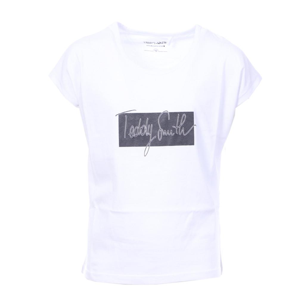 Teddy Smith T-shirt Blanc fille Teddy Smith T-CLORI MC JR