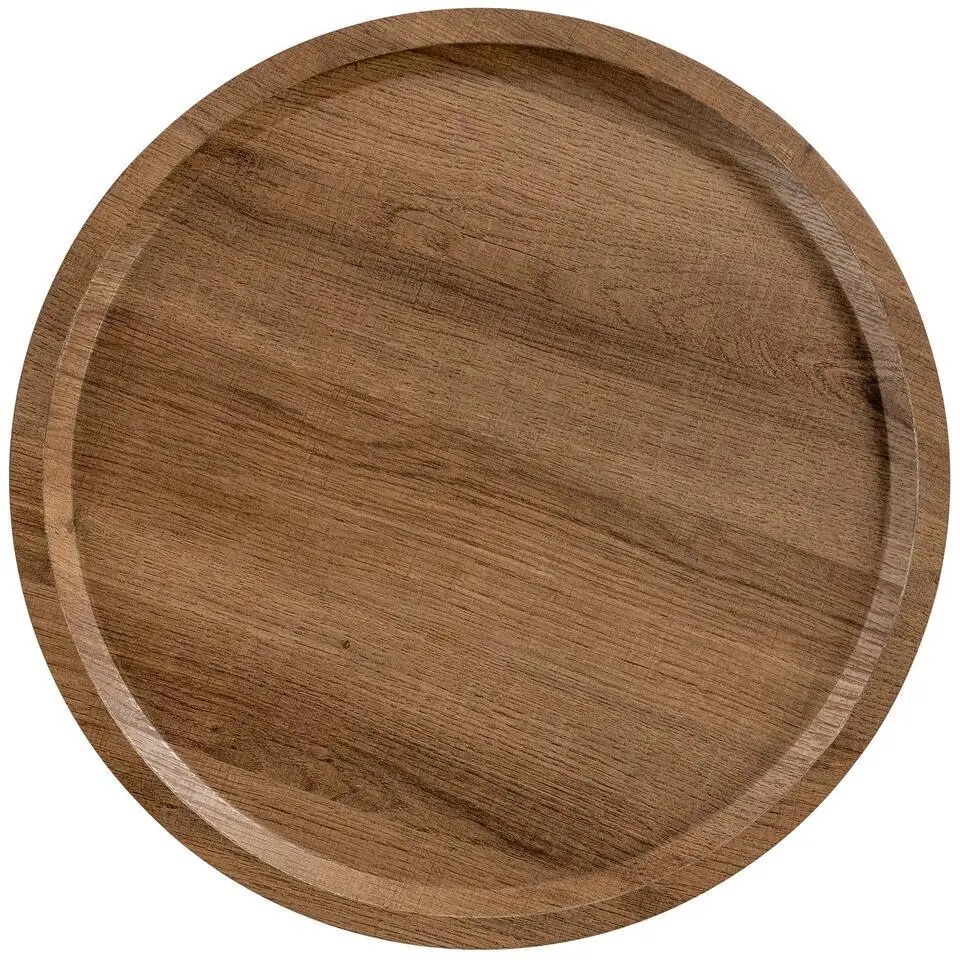 CLP Bijzettafel Aspen mat zwart Frame - Hout - bruin