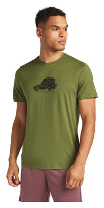 T-shirt Technique Icebreaker Merino 150 Tech Lite Cosy Camper Vert
