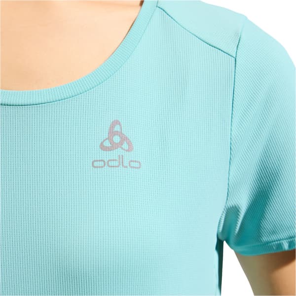 T-shirt running ODLO CREW NECK S/S ZEROWEIGHT CHILL-TEC W AQUA HAZE