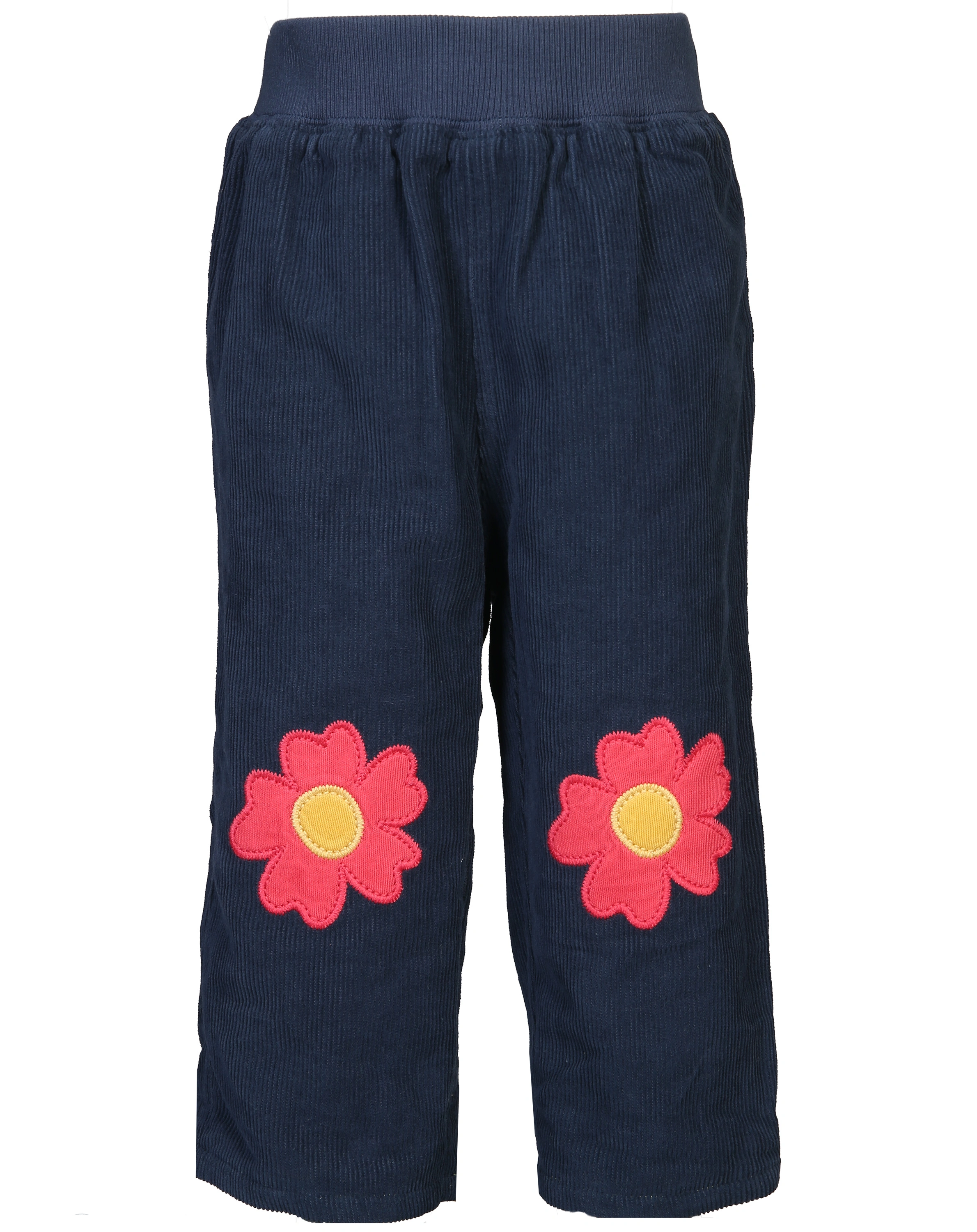 Cordhose WILD FLOWERS zum Wenden in blue