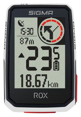 Compteur GPS Sigma ROX 2.0 Set Blanc