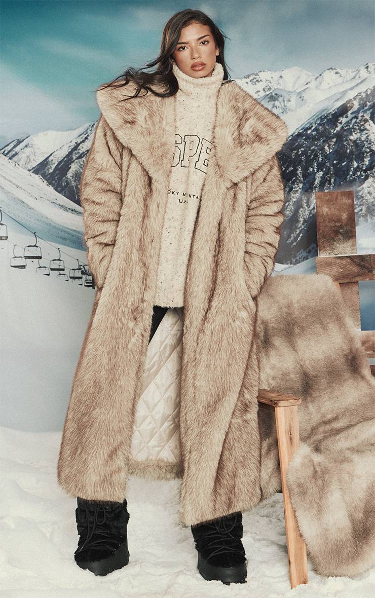 Avoine Synthétiquell En Maille Oversize Chiné Avec Slogan Brodé
