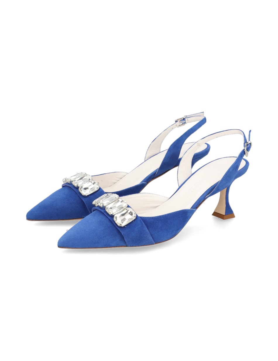 Veloursleder Slingpumps