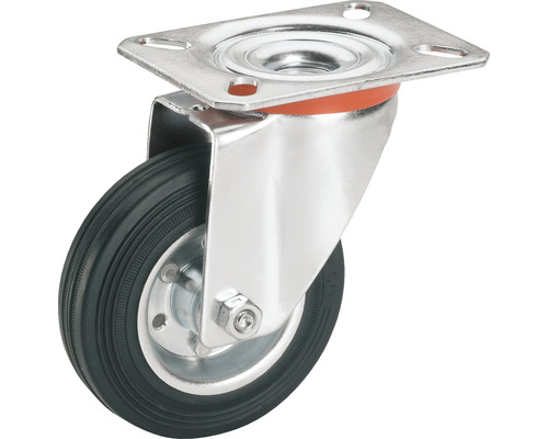 Tarrox transportmaterieel zwenkwiel, tot 150 kg, met plaat, 160 x 195 x 40 mm
