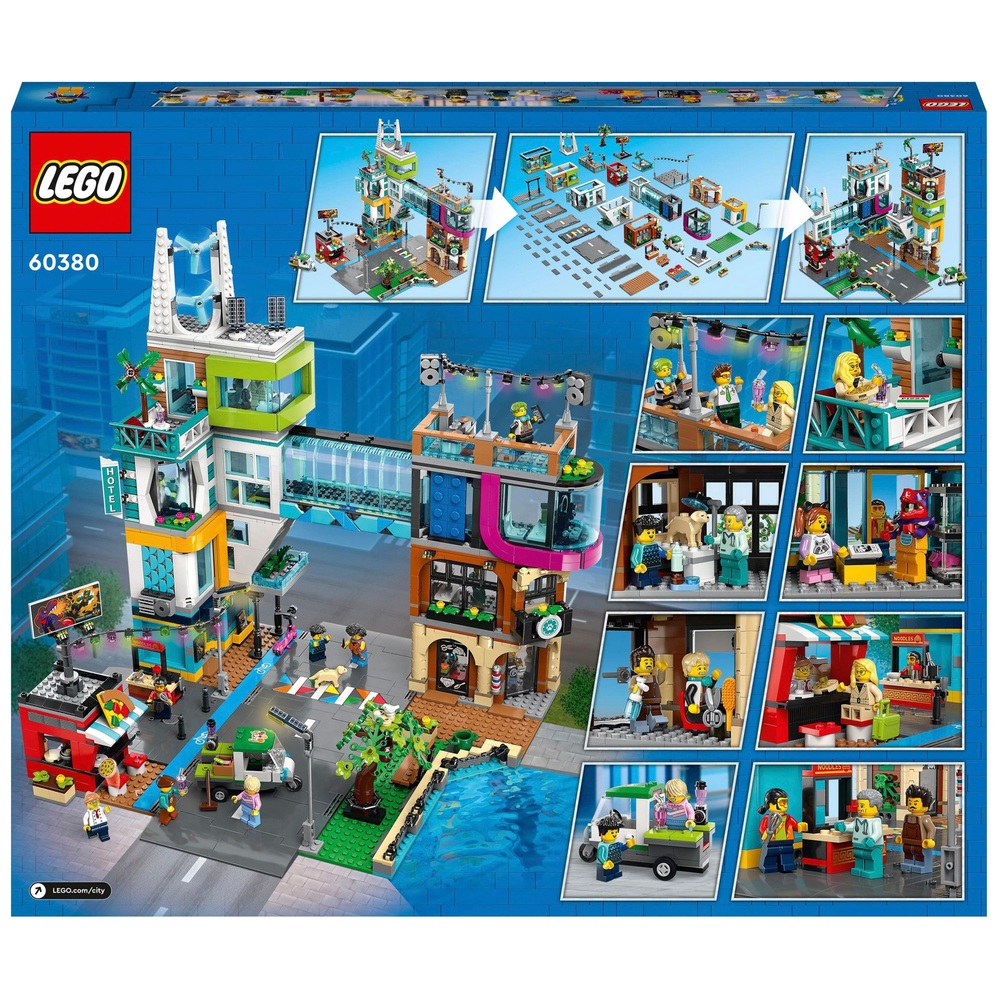 LEGO City 60380 Innenstadt – Umbaubares modulares Gebäude-Spielset