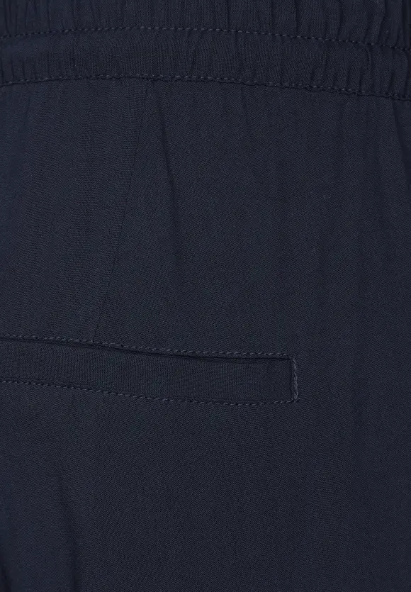 Viskose Loose Fit Hose - deep blue