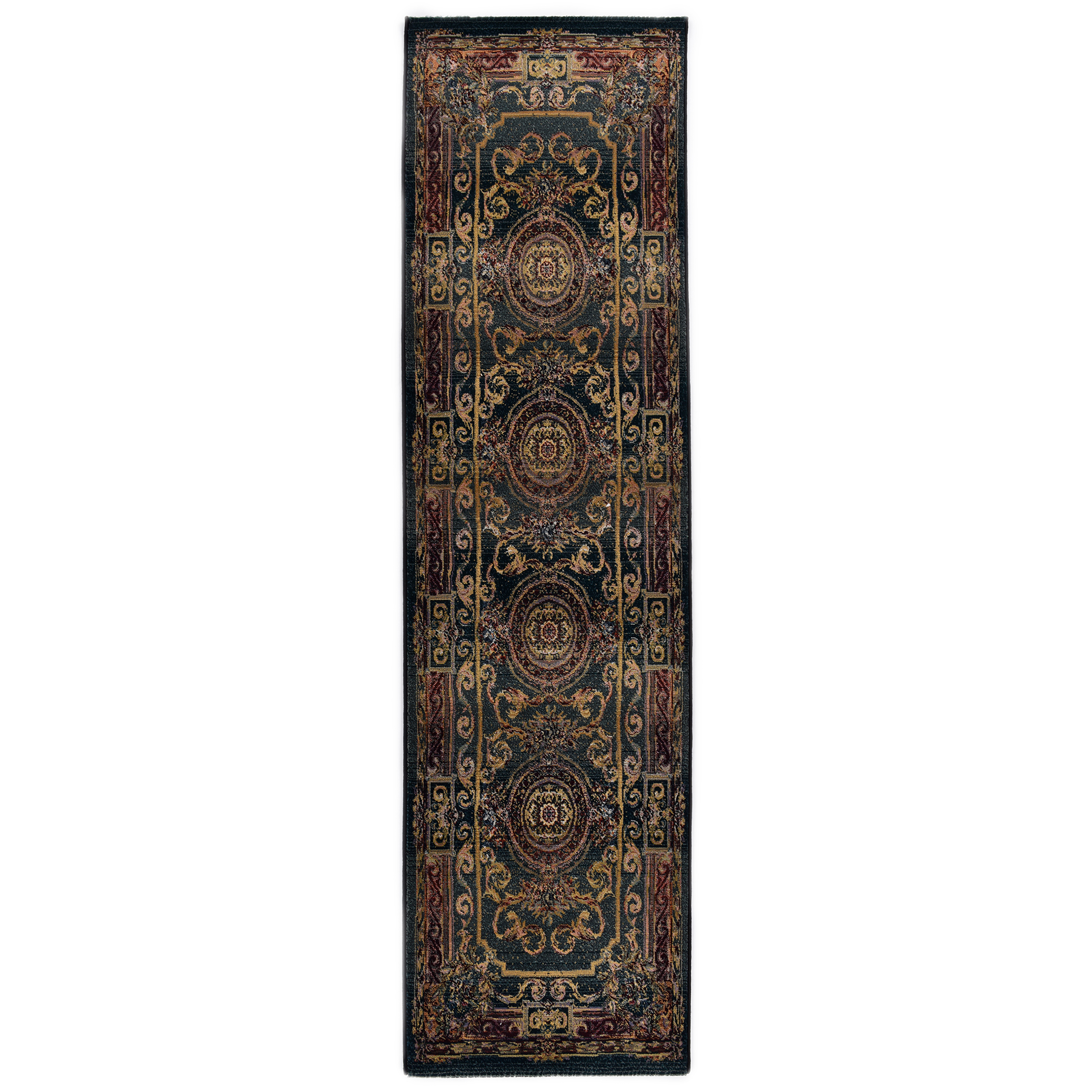 Orient-Teppich GABIRO - grün - 80x300 cm