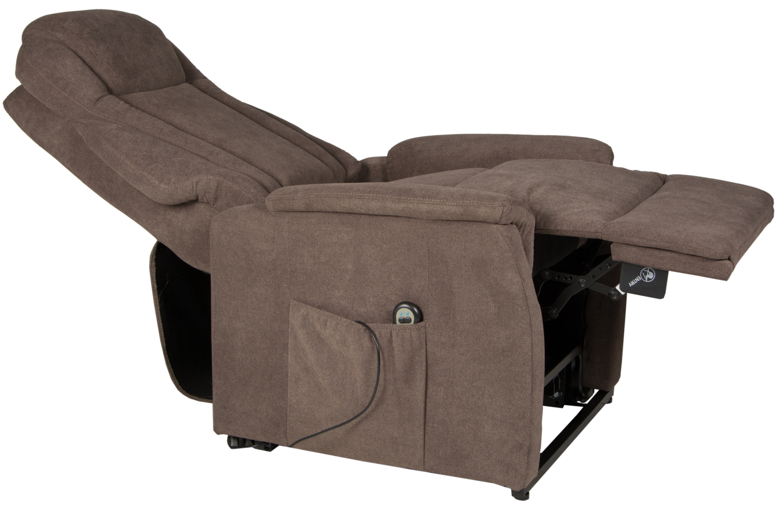 TV-Sessel- braun - Bari-Webstoff - mit Motor