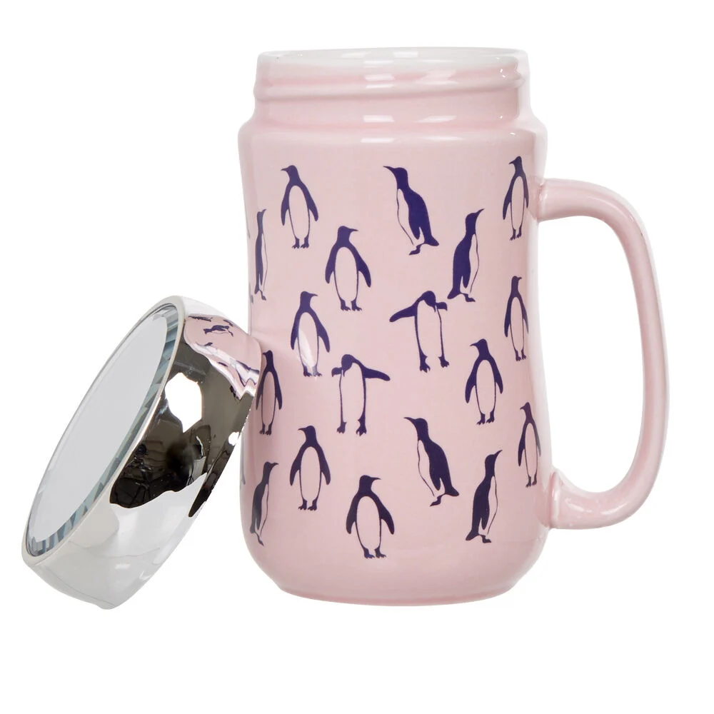 Tasse déco banquise motif pingouin céramique