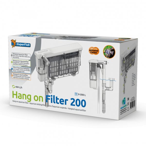 Superfish Filtro Mochila Exterior Hang On para Aquário 200 L