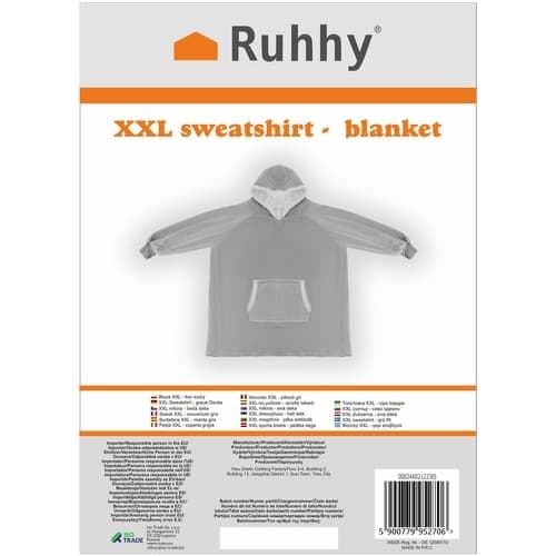 XXL genser - grått teppe Ruhhy 24402