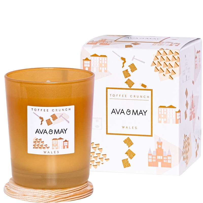 Bougie parfumée - Toffee Crunch - Caramel & noisettes grillées - 180 g