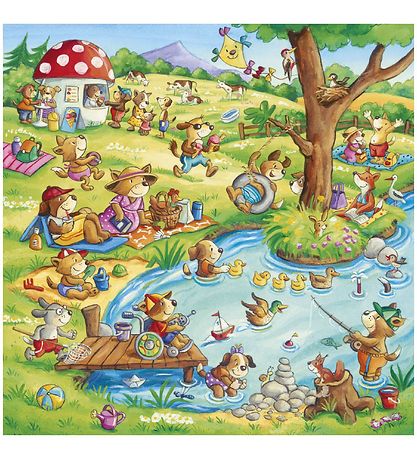 Ravensburger Puslespil - 3x49 Brikker - Animal Vacation