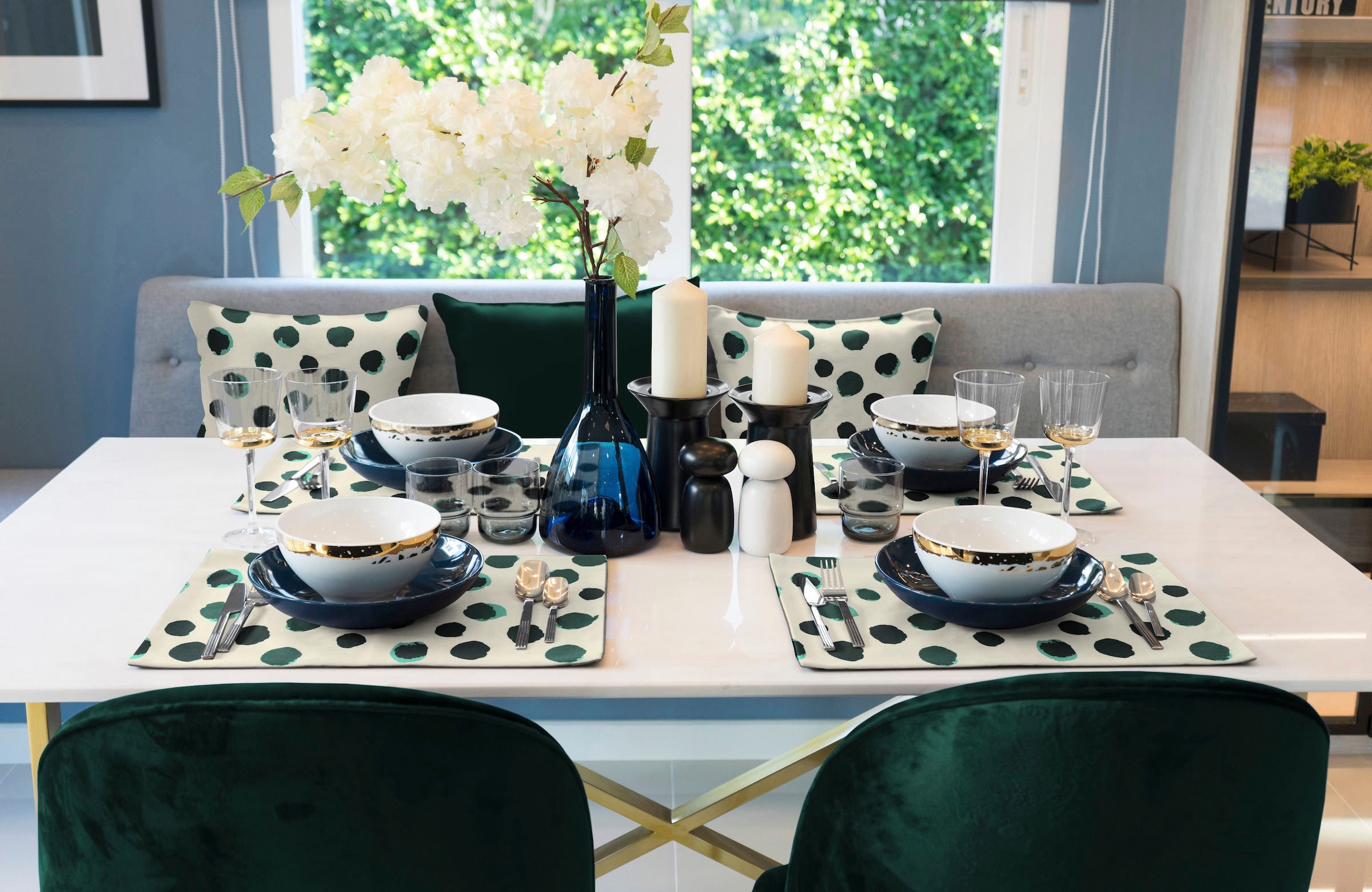 Adam Platzset »Dots« aus Bio-Baumwolle,Made in Germany