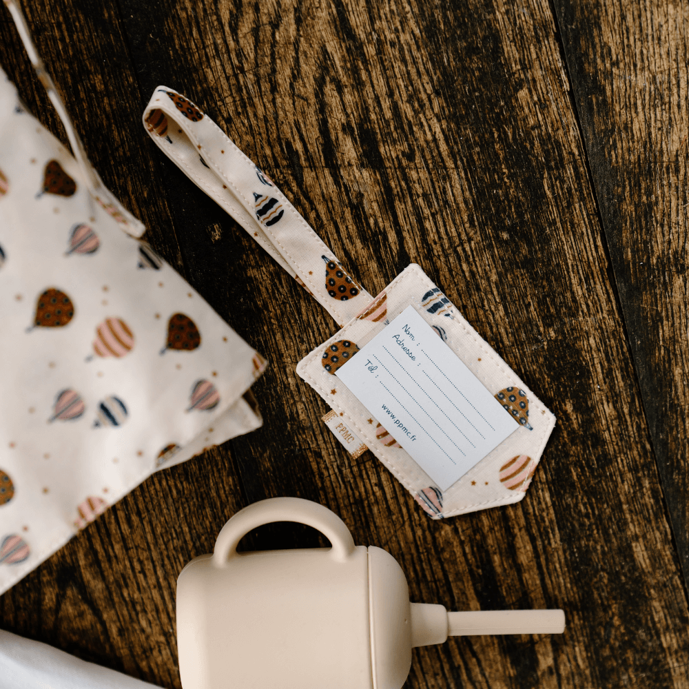 Etiquette Bagage Montgolfiere