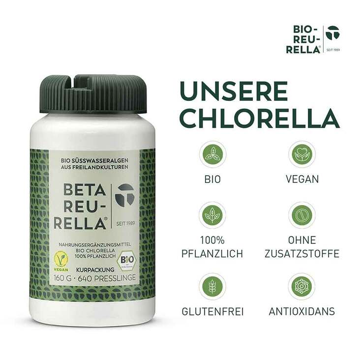 Beta Reu Rella Bio Süßwasseralgen Tabletten, 640 St