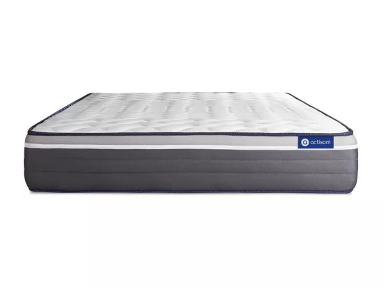 ACTISOM Matelas 160x200 Ressorts ensachés+Mémoire de forme Maxi épaisseur 7zones de confort