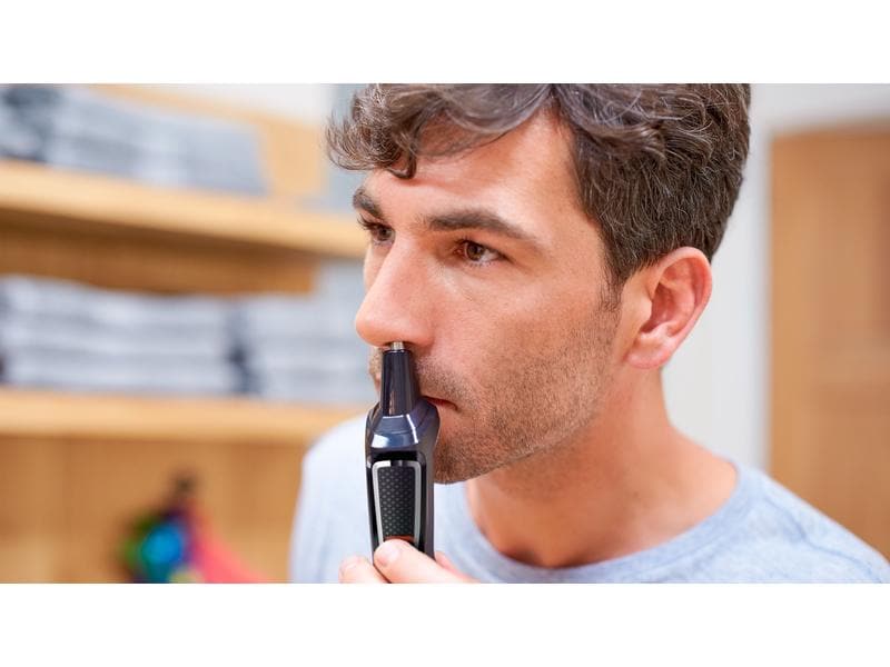 Philips Multihaarschneider Series 3000 MG3730/15 Multihaarschneidemaschine 8-in-1, für Gesicht und Haare