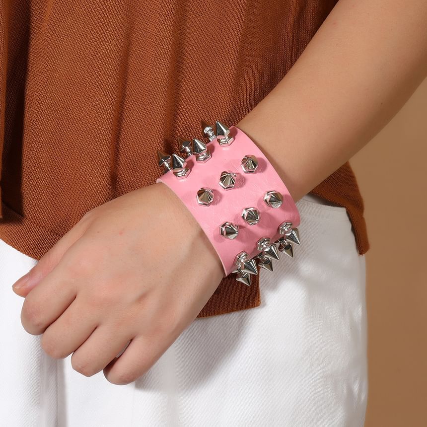 Malnia Home - Armband van imitatieleer met studs