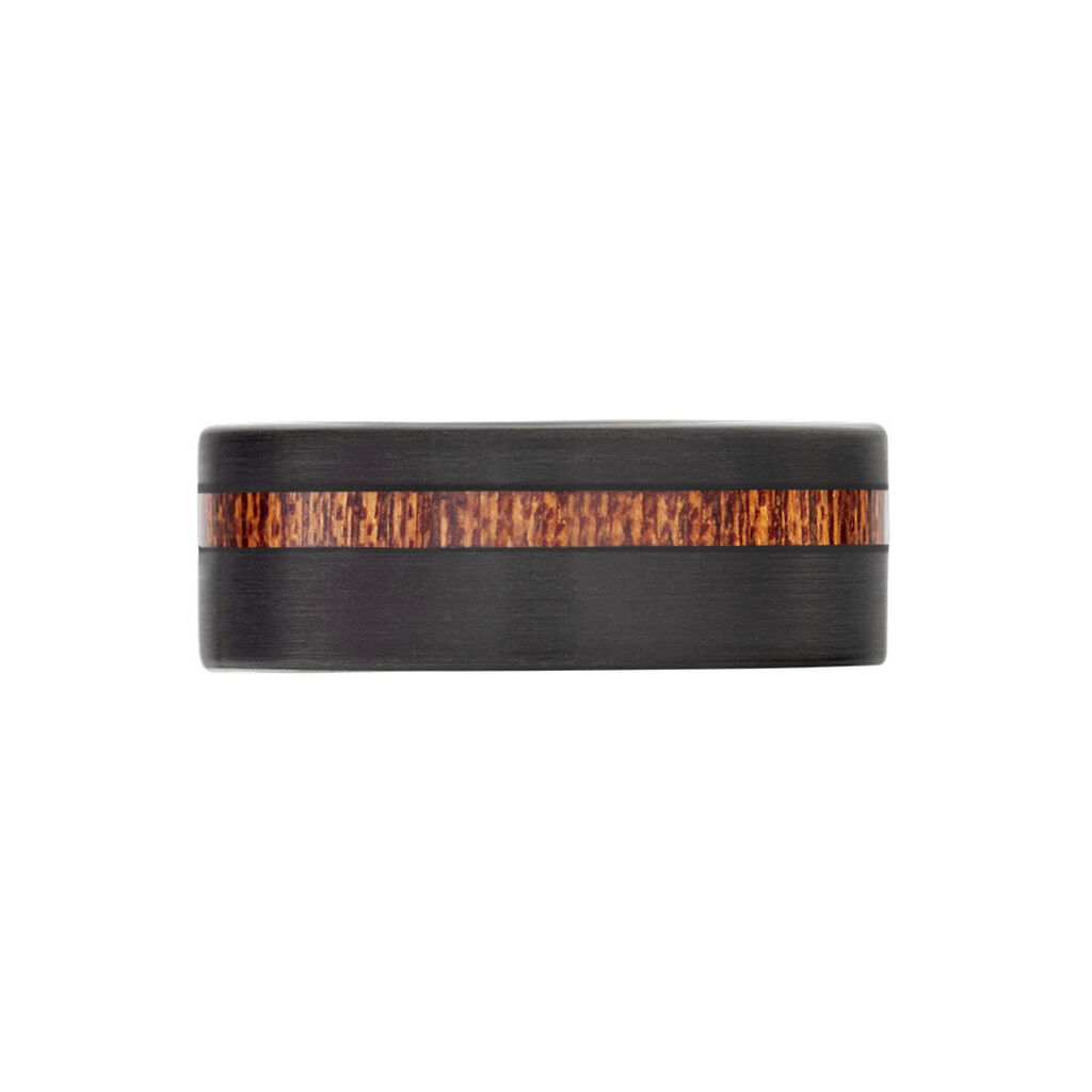 Bague Acier Noir Javiere