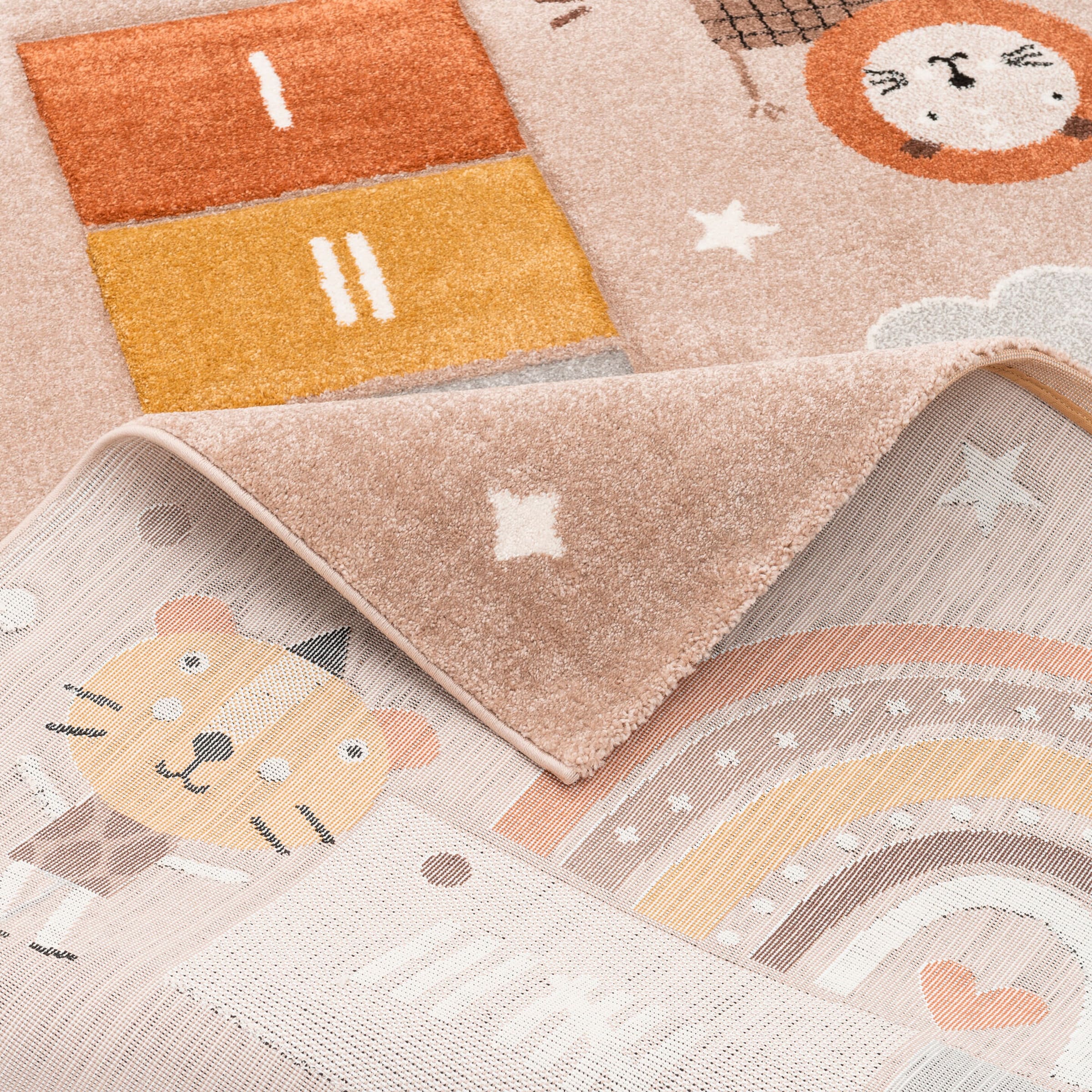Pergamon Kinder Teppich Maui Kids Spielwelt Beige - 80x150 cm