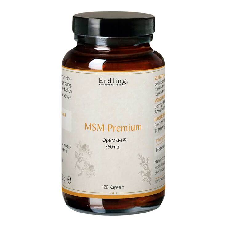 MSM Premium Optimsm organisch.Schwefel Kapseln Erdling, 120 St