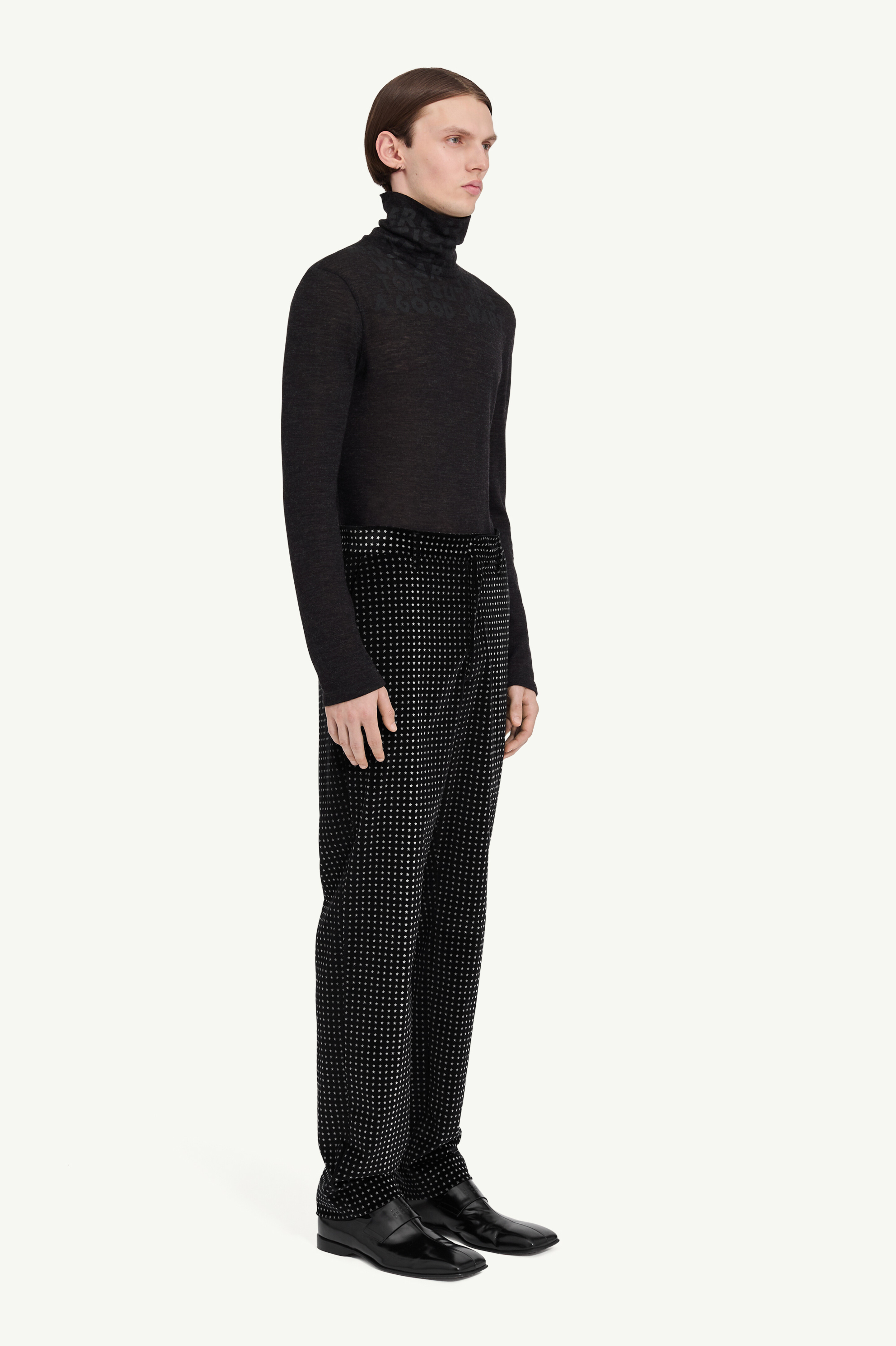 Pantalon en velours motif étoile en coton pour homme | MM6