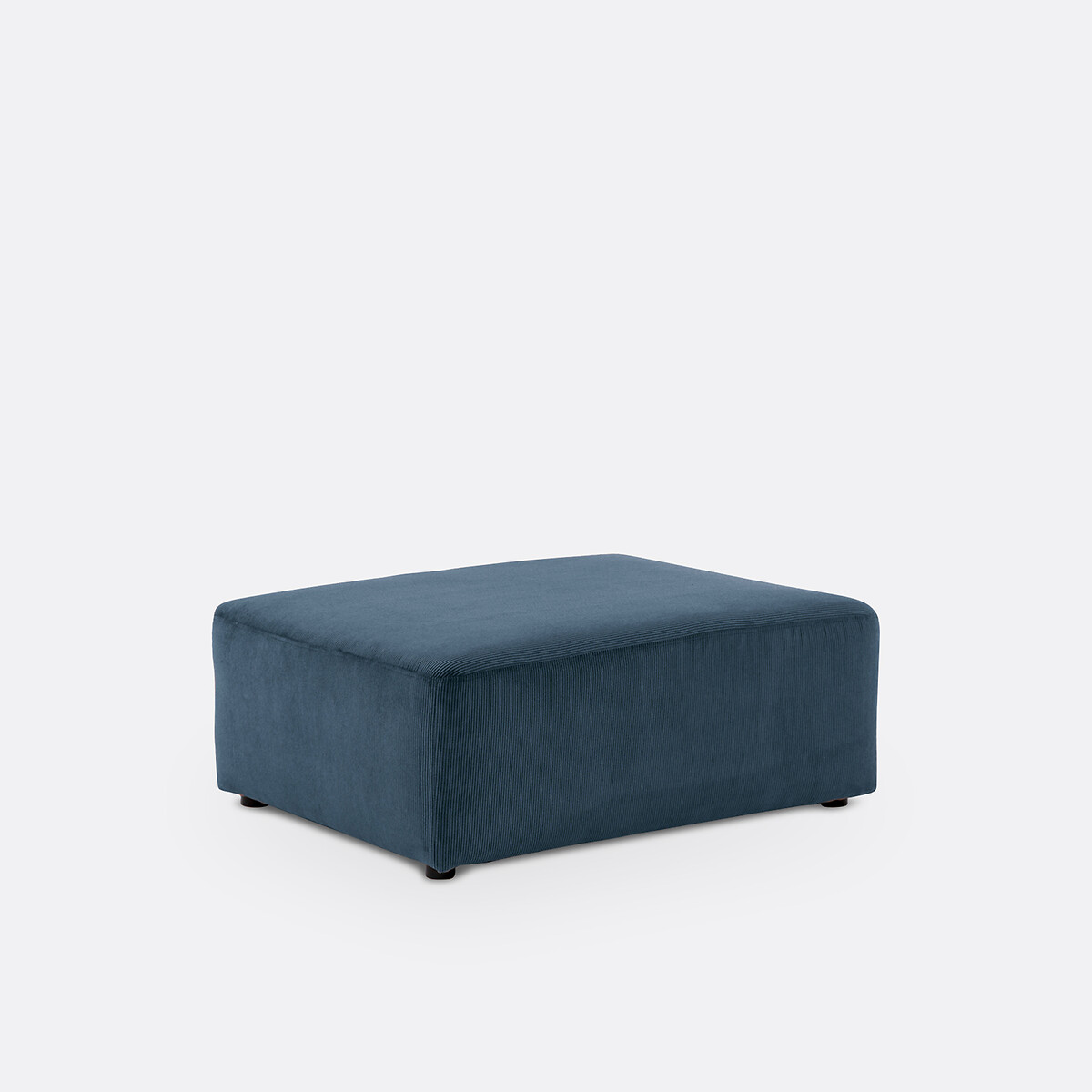 LA REDOUTE INTERIEURS<br>Puff com nervuras de veludo, Monica