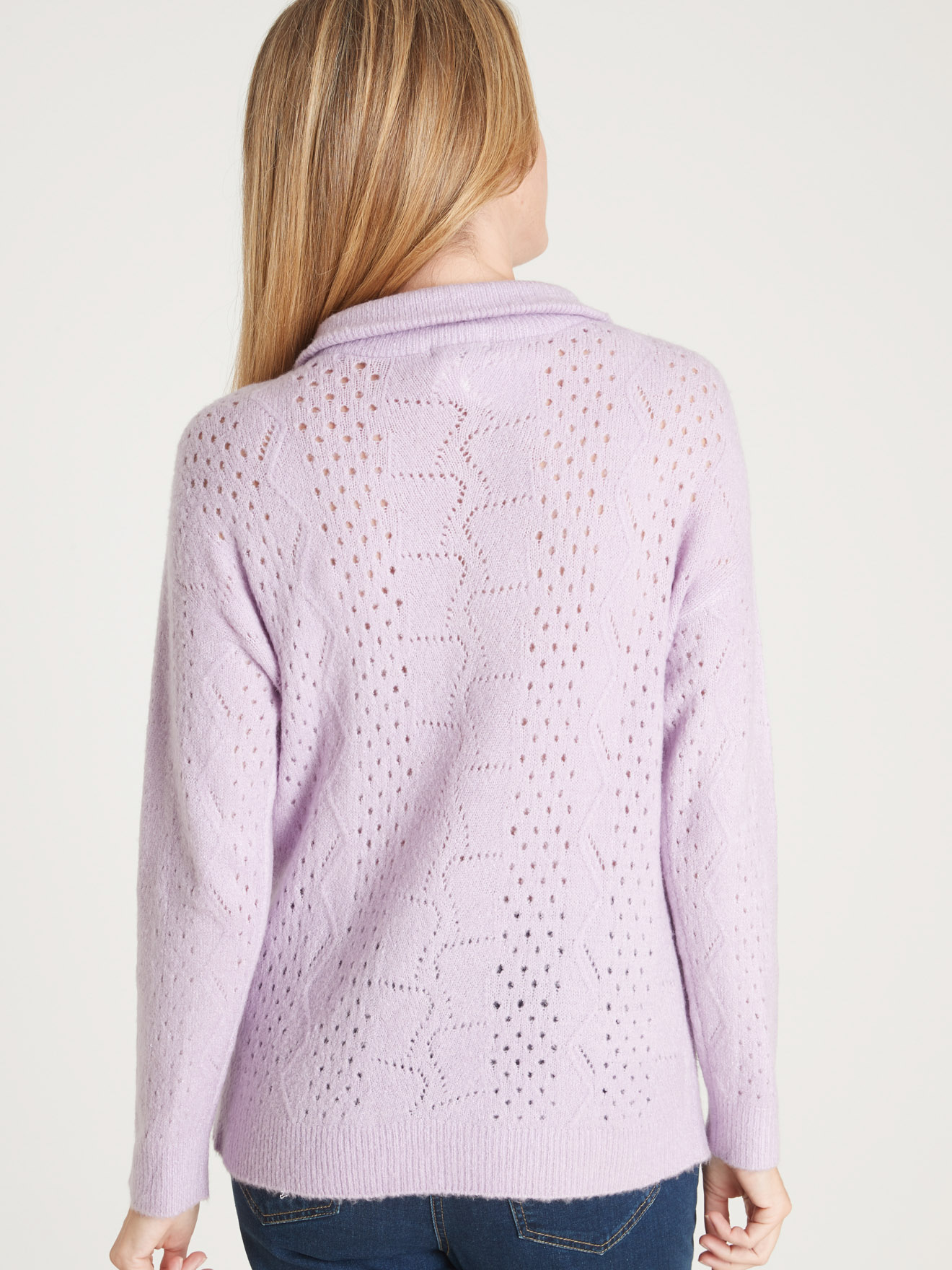 Pull col montant zippé
