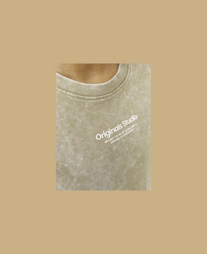 Jack & Jones JORVESTERBRO WASH TEE SS CREW NECK Silver sage