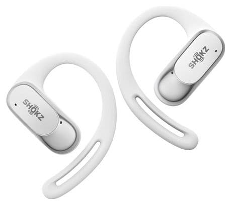 Écouteurs sans fil à oreilles libres Shokz OpenFit Air USB-C Blanc