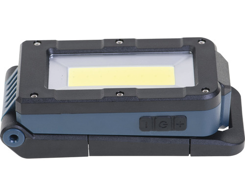 LUMAK PRO LED oplaadbare handzaklamp, 2-staps dimbaar, 1 x 3W, 100/300 lm, 6500 K daglichtwit, IP44, met 50 cm USB-kabel, 2 uur looptijd