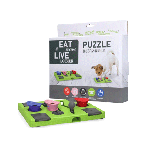 Eat Slow Live Longer Puzzle Antischrok Voerbak