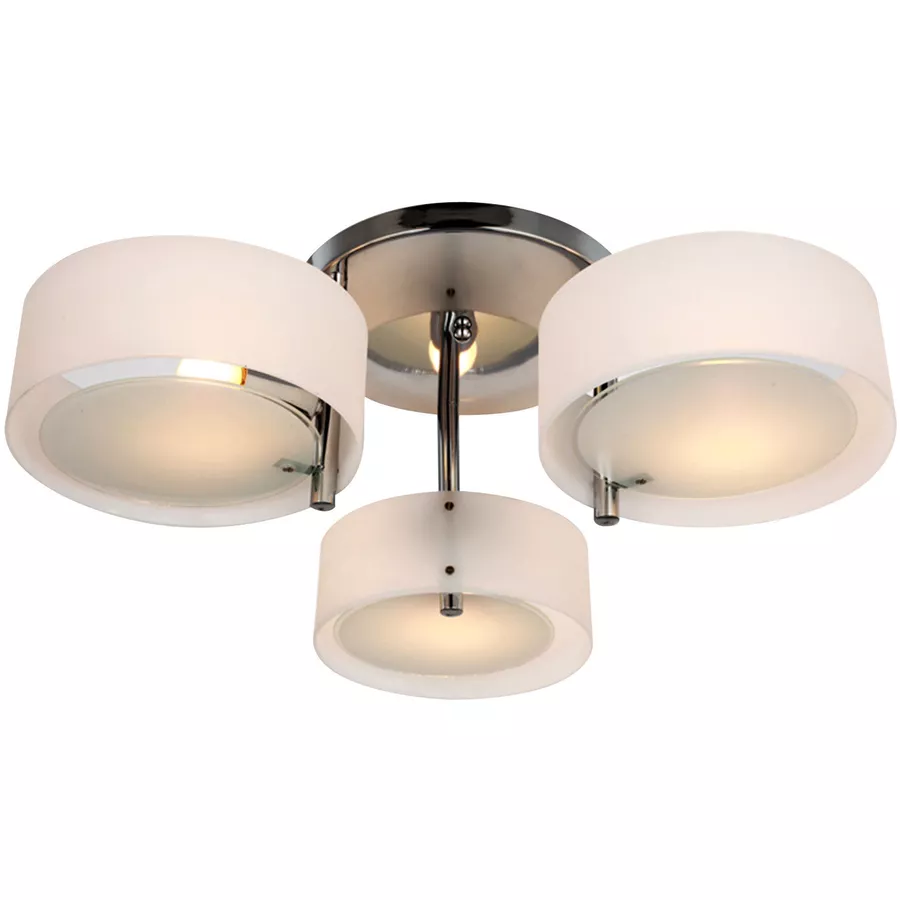 HOMCOM Deckenlampe 3-flammig weiß