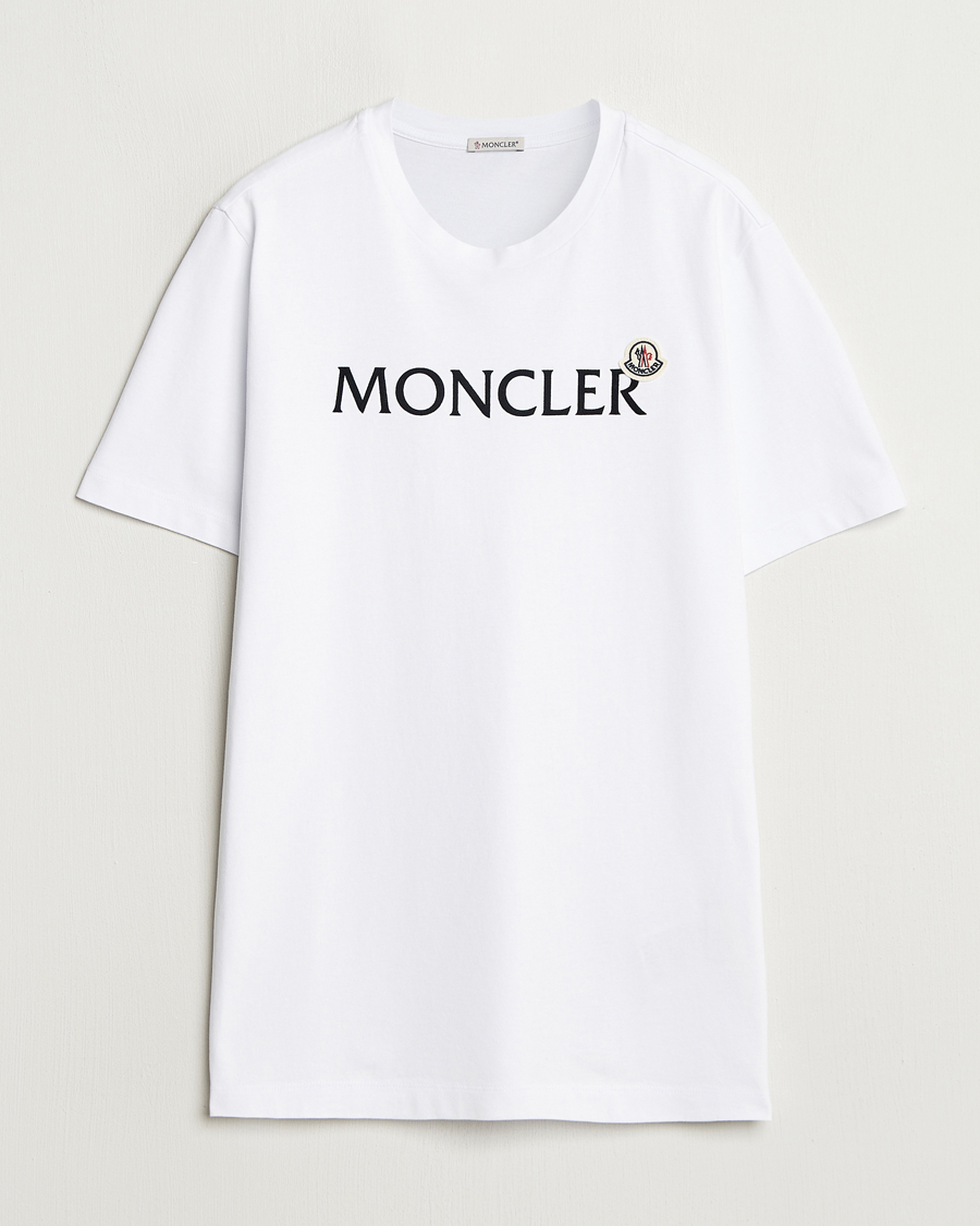 Moncler Lettering Logo T-Shirt White