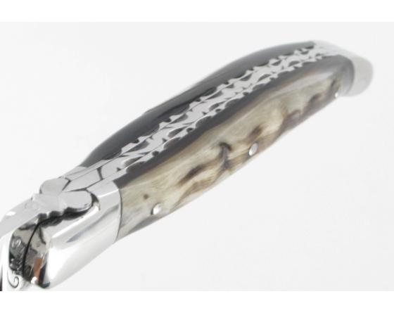 Laguiole Corne de Bélier Couteau de Poche - Laguiole par Fontenille Pataud