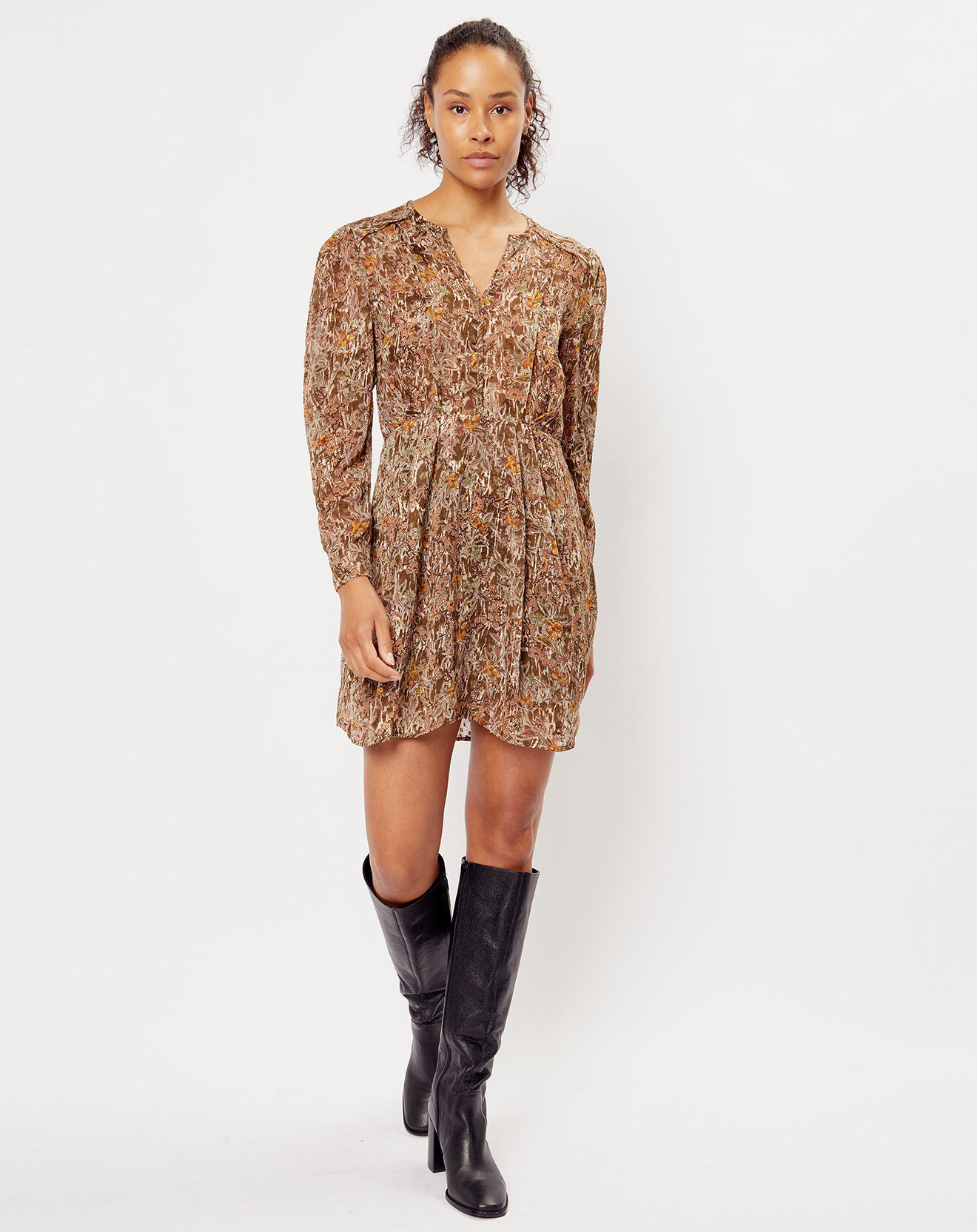 See u Soon Robe imprimée Alexa khaki