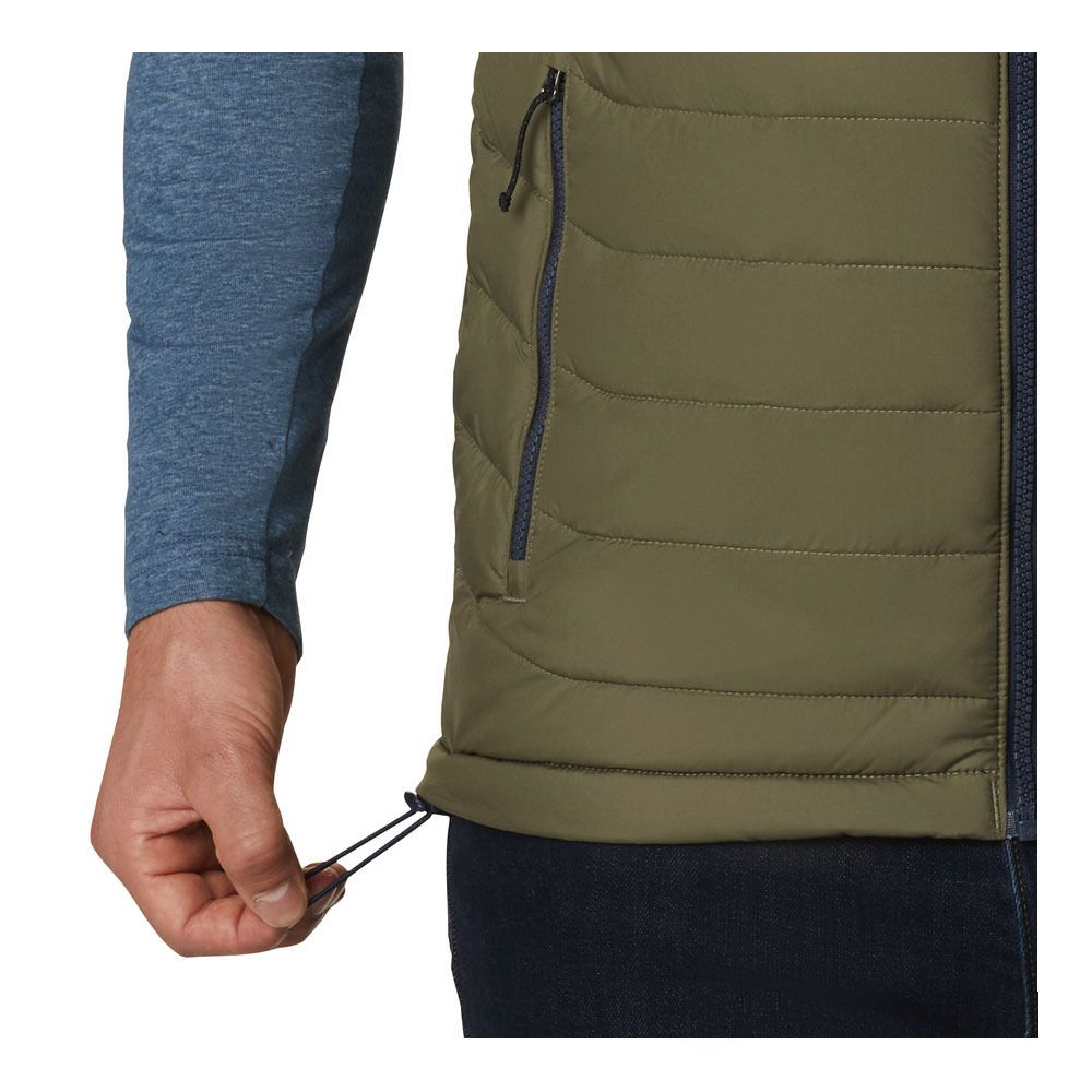 Columbia POWDER LITE - Doudoune Homme stone green/collegiate navy