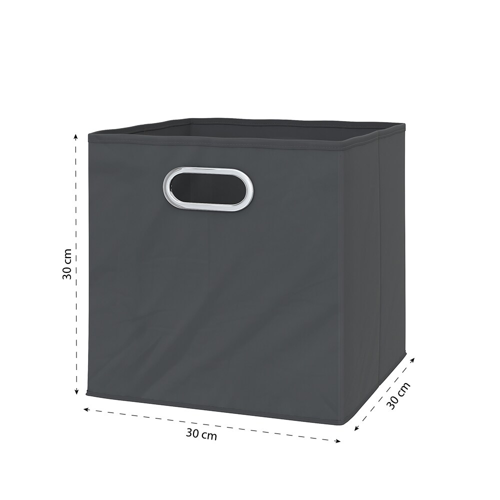 VICCO 4er Set Faltbox30x30 cm anthrazit Faltkiste Aufbewahrungsbox Regalbox