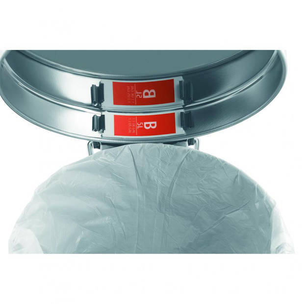 Brabantia PerfectFit afvalzak met trekbandsluiting code B. 5 liter, 20 stuks/rol - White